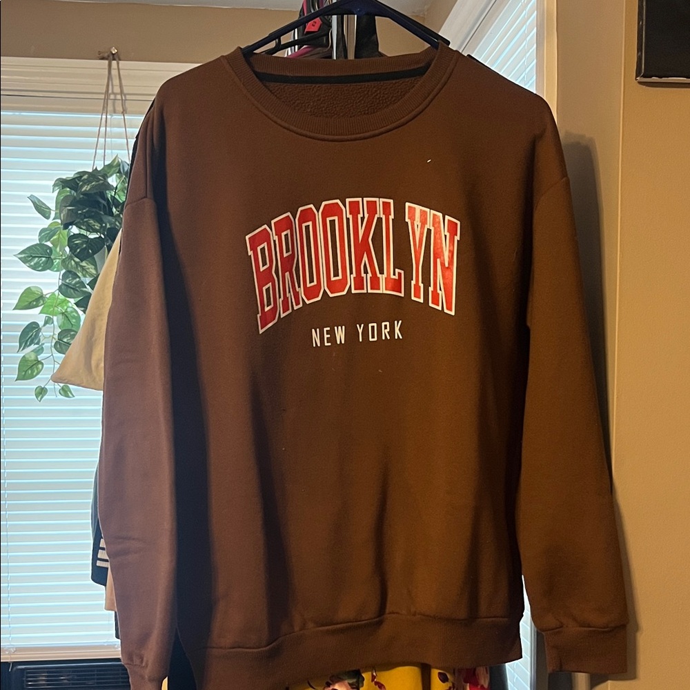 Brooklyn New York Brown Sweater